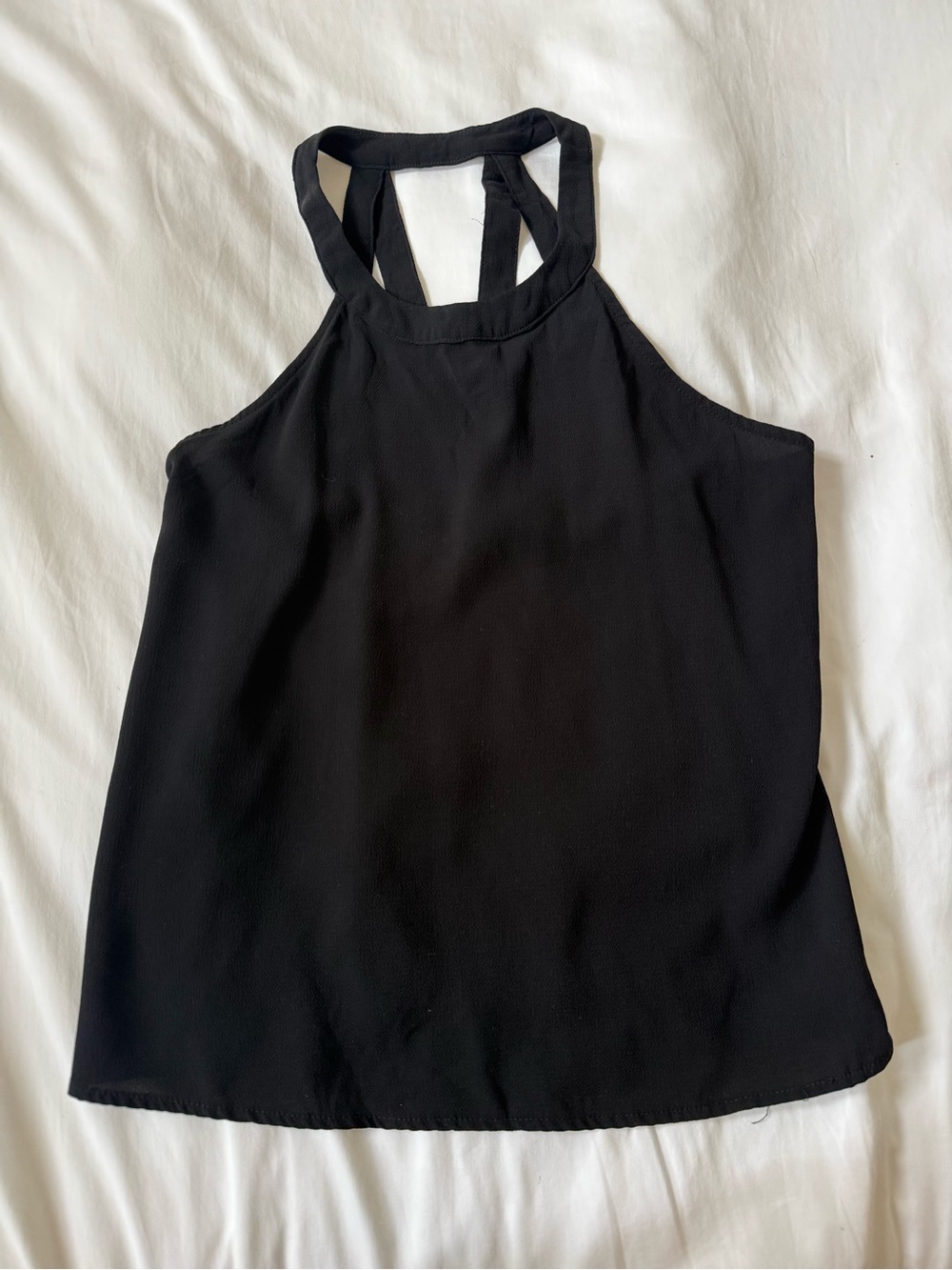 Forever 21 Black Strappy Blouse